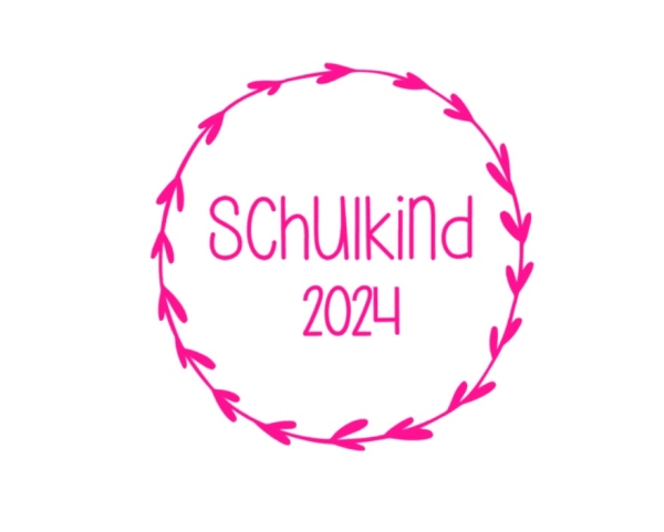 Schulkind 2024 Bügelbild
